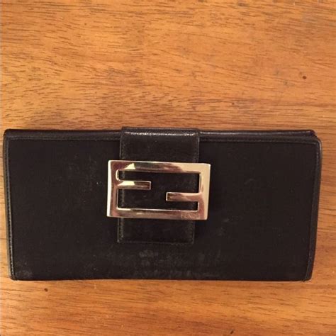 fendi t negro|Fendi black wallet.